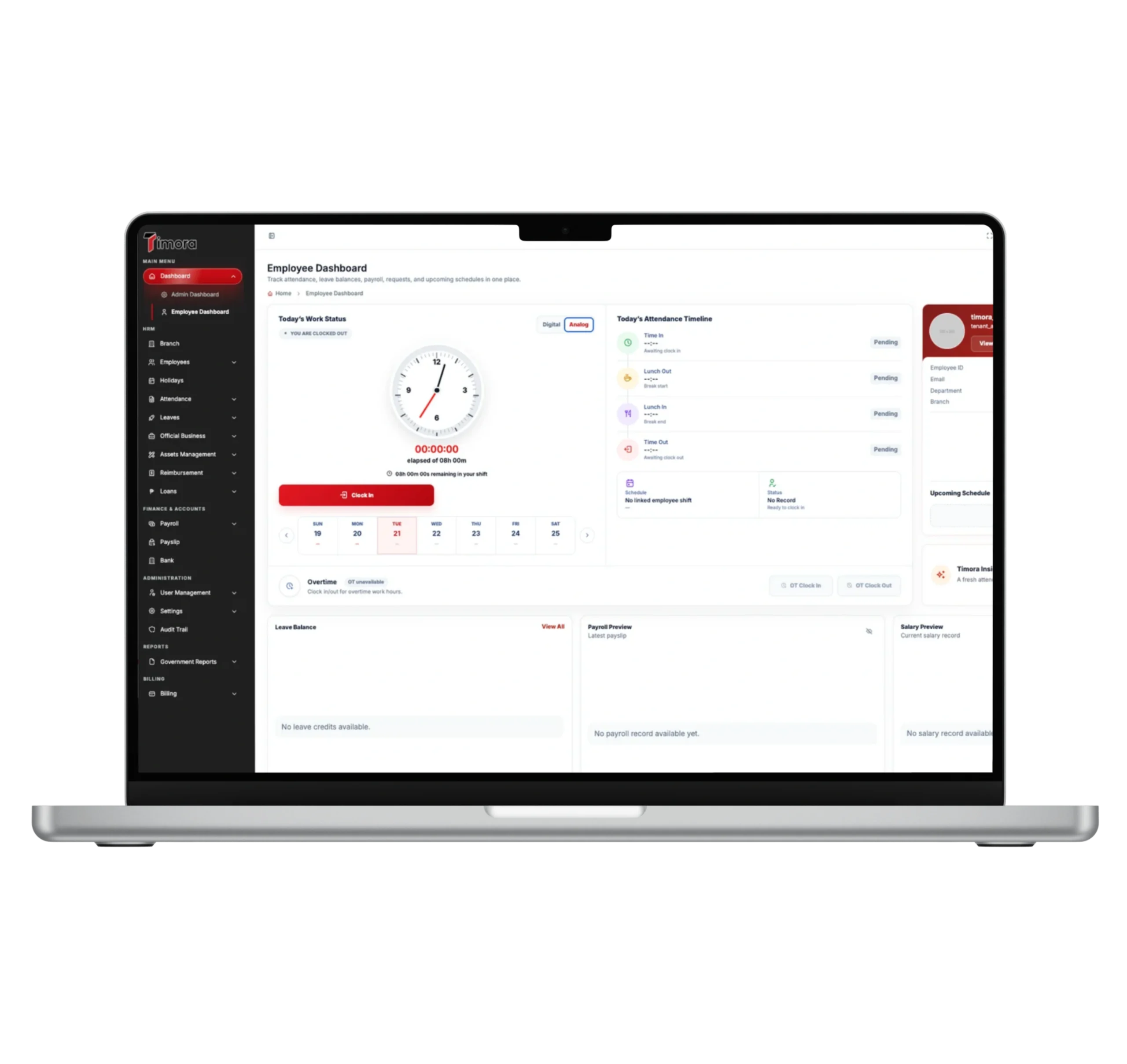 Fast payroll processing with Timora