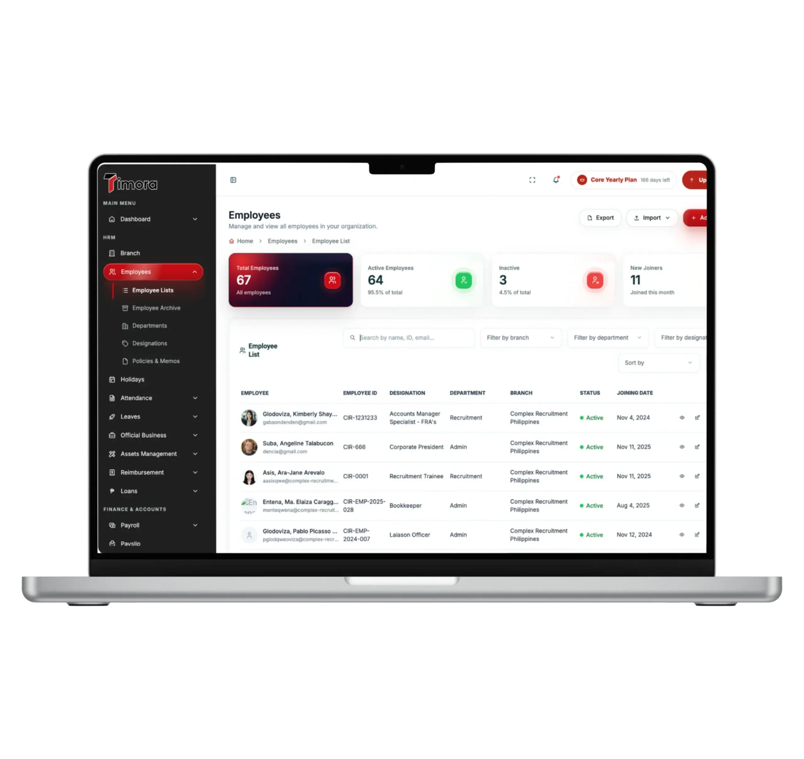 Timora HRIS and Payroll System