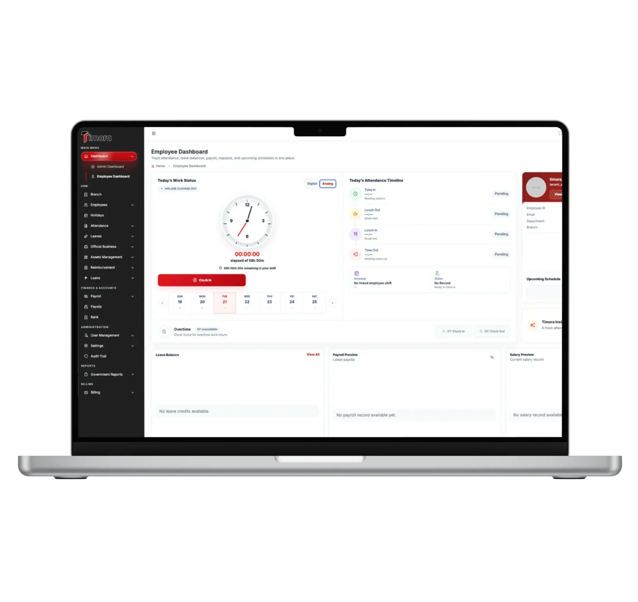 Fast payroll processing with Timora